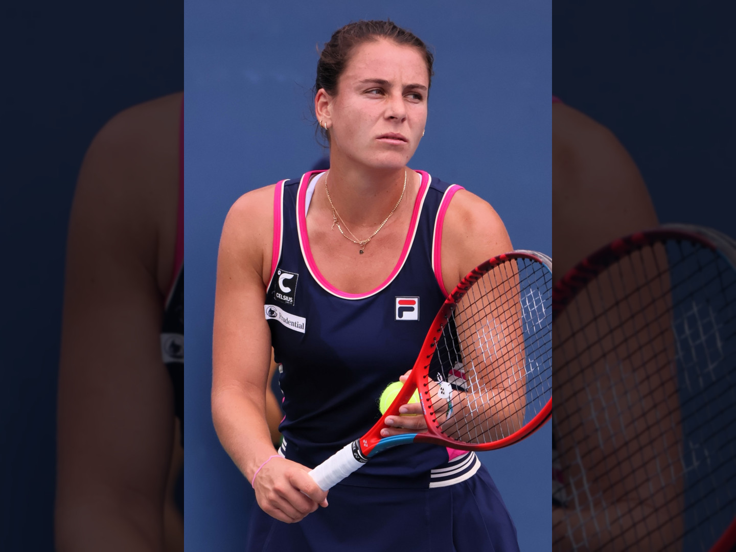 Emma Navarro playing at the 2023 US Open