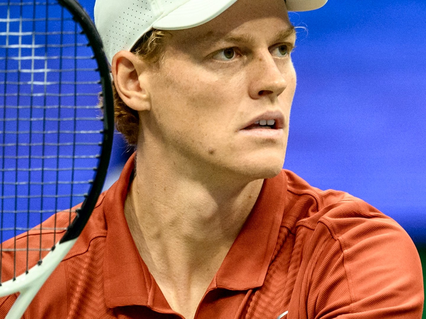 Jannik Sinner during a tennis match