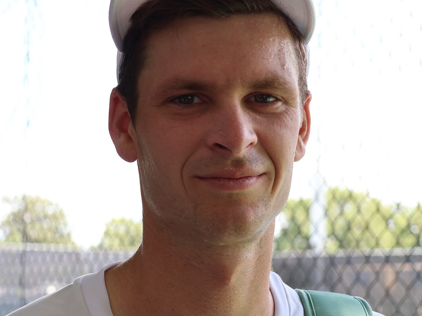 Hubert Hurkacz on court